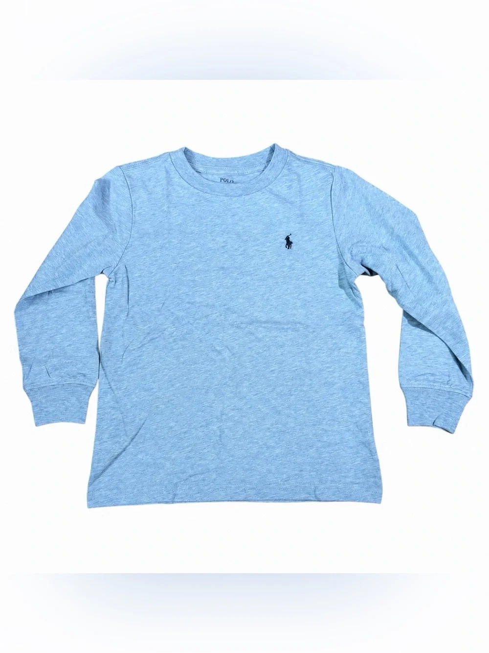 Kids 4T Blue Long Sleeve Shirt Polo Ralph Lauren with Pony Logo NWT